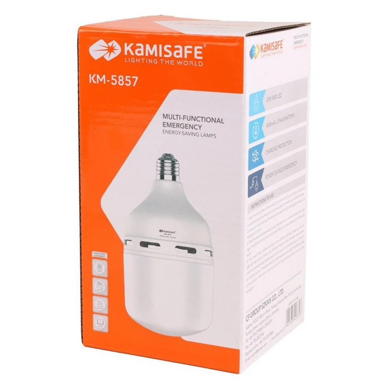 چراغ شارژی آویز چادر کامی سیف مدل KM-5857