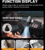 جت فن و جارو شارژی Multi-Functional Violent Fan F028 - Image 6