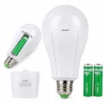 لامپ شارژی اضطراری 20 وات مدل AC85-265V | سرپیچ E27، باتری داخلی و روشنایی LED